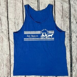 Vintage New Orleans French Quarter 1980s Tank Top Tshirt